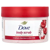 Dove, Body Scrub, Crushed Cherries &amp; Chia Milk, 10.5 oz (298 g)