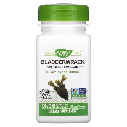 Nature&#x27;s Way, Bladderwrack, 580 mg, 100 Vegan Capsules