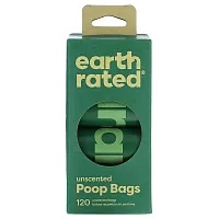 Earth Rated, Dog Poop Bags, Unscented, 120 Bags