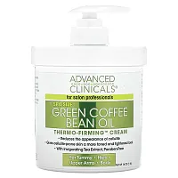 Advanced Clinicals, Green Coffee Bean Oil, Thermo-Firming Cream, 16 oz