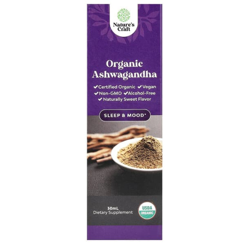 Nature&#x27;s Craft, Organic Ashwagandha, 30 ml