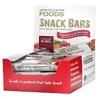 California Gold Nutrition, Foods, Cranberry &amp; Almond Chewy Granola Bars, 12 Bars, 1.4 oz (40 g) Each