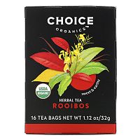 Choice Organic Teas, Herbal Tea, ройбуш, без кофеина, 16 чайных пакетиков, 32 г (1,12 унции)