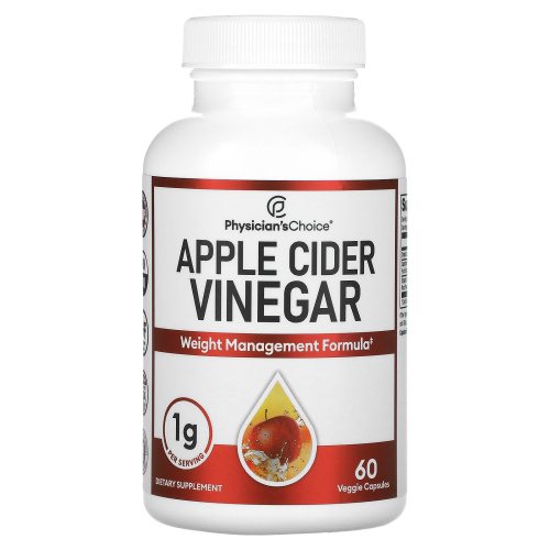 Physician's Choice, Apple Cider Vinegar Capsules, 60 Vegetarian Capsules фото 3