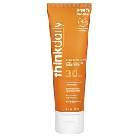 think, Thinkdaily, Zinc Oxide Sunscreen, SPF 30, 3 fl oz (89 ml)