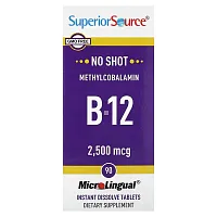 Superior Source, Methylcobalamin B-12, 2,500 mcg, 90 Instant Dissolve Tablets