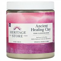 Heritage Store, Ancient Healing Clay, маска для очищения пор, 454 г (16 унций)