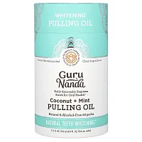 GuruNanda, Whitening Pulling Oil, Coconut + Mint, 28 Pack, 0.4 fl oz (12 ml) Each