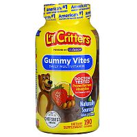 L&#x27;il Critters, Gummy Vites Daily Multivitamin, 190 Gummies