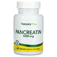 NaturesPlus, Pancreatin, 1,000 mg, 60 Tablets