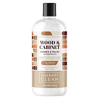 Therapy Clean, Wood &amp; Cabinet, Cleaner &amp; Polish with Essential Oils, 16 fl oz (473 ml)