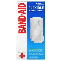 Band Aid, Flexible Rolled Gauze, 1 Sterile Roll