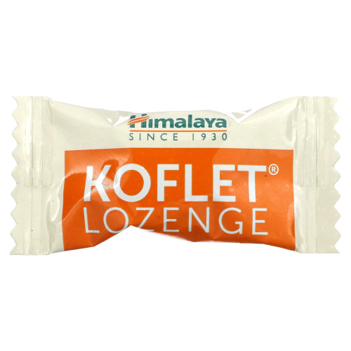 Himalaya, Koflet Lozenge, оригинальный вкус, с ментолом, 20 пастилок фото 3