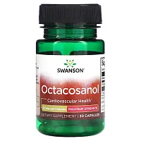 Swanson, Octacosanol, Maximum Strength, 20 mg, 30 Capsules