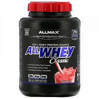 ALLMAX, AllWhey Classic, 100% сывороточный белок, клубника, 5 фунтов (2,27 кг)