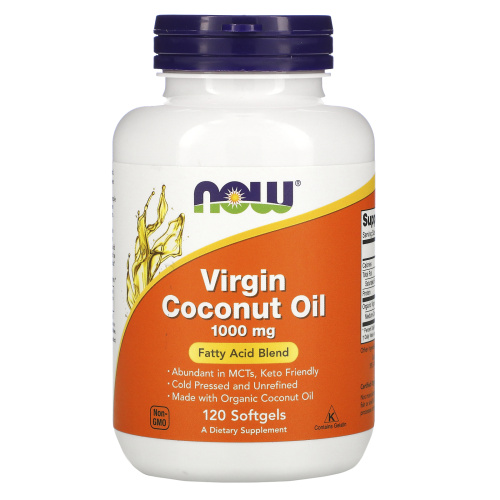 Now Foods, Virgin Coconut Oil, 1,000 mg, 120 Softgels