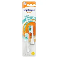 Spinbrush, Pro Whiten, Replacement Heads, Soft Bristles, 3y+, 2 Brush Heads