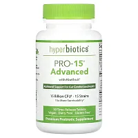 Hyperbiotics, PRO-15, Advanced with Kiwifruit, 15 Billion CFU, 30 Time-Release Tablets