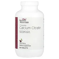 Bariatric Advantage, Chewable Calcium Citrate, Wild Cherry, 90 Tablets