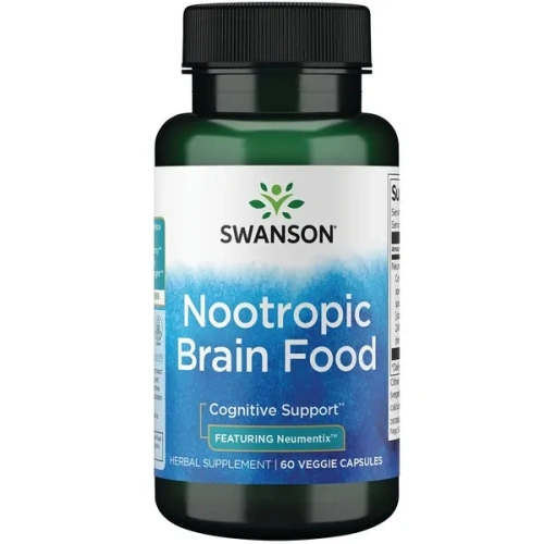 Swanson, Nootropic Brain Food, 60 Veggie Capsules