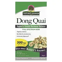 Nature&#x27;s Answer, Dong Quai, 500 mg, 90 Vegetarian Capsules