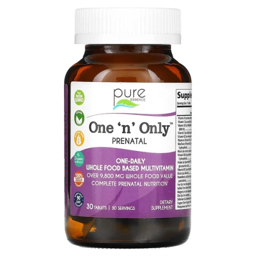 Pure Essence, One &#x27;n&#x27; Only PreNatal, 30 Tablets