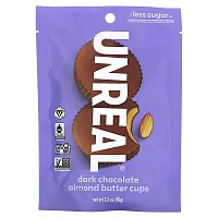 Unreal, Dark Chocolate Almond Butter Cups, 3.2 oz (90 g)