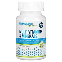 NutriBiotic, Essentials, Multi Vitamins &amp; Minerals, 90 Capsules