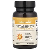 NatureWise, Vitamin D3, 125 mcg (5,000 IU), 90 Softgels