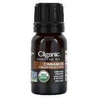 Cliganic, 100% чистое эфирное масло, масло корицы, 10 мл (0,33 жидк. Унции)