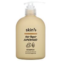 Skin79, Hair Repair Superfood, шампунь для сухих и ломких волос, с кокосом и миндалем, 230 мл (7,77 жидк. Унции)