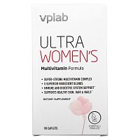 Vplab, Ultra Women’s, мультивитамины для женщин, 90 капсул