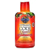 Garden of Life, Vitamin Code Liquid, Multivitamin Formula, Fruit Punch , 30 fl oz (900 ml)