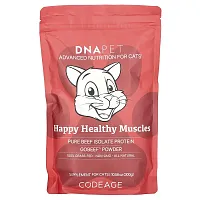 Codeage, DNA Pet, Happy Healthy Muscles, For Cats, Unflavored, 10.58 oz (300 g)