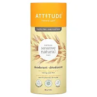 ATTITUDE, Oatmeal Sensitive Natural Care Deodorant, Argan Oil, 3 oz (85 g)