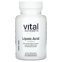 Vital Nutrients, Lipoic Acid, 60 Vegan Capsules