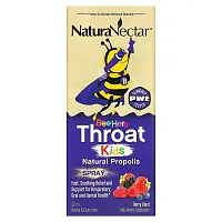 NaturaNectar, Bee Hero Throat Kids, Natural Propolis Spray, Berry Blast, 30 ml