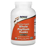 NOW Foods, Certified Organic Whole Psyllium Husks, 12 oz (340 g)