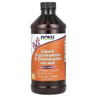 NOW Foods, Liquid Glucosamine &amp; Chondroitin with MSM, Citrus, 16 fl oz (473 ml)