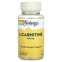 Solaray, L-Carnitine, 500 mg, 30 VegCaps