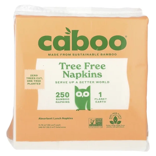 Caboo, Tree Free Bamboo Napkins, 250 Napkins