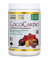 California Gold Nutrition, CocoCardio, сертифицированный напиток из органического растворимого темного какао с соком свеклы и гибискусом, 225 г (7,93 унции)