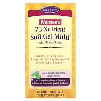 Nature's Secret, 73 Nutrient Soft-Gel Multi, мультивитамины для женщин с маслами омега-3, 60 желатиновых капсул