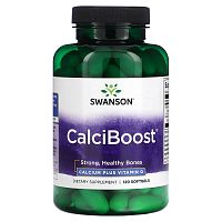 Swanson, CalciBoost`` 120 мягких таблеток