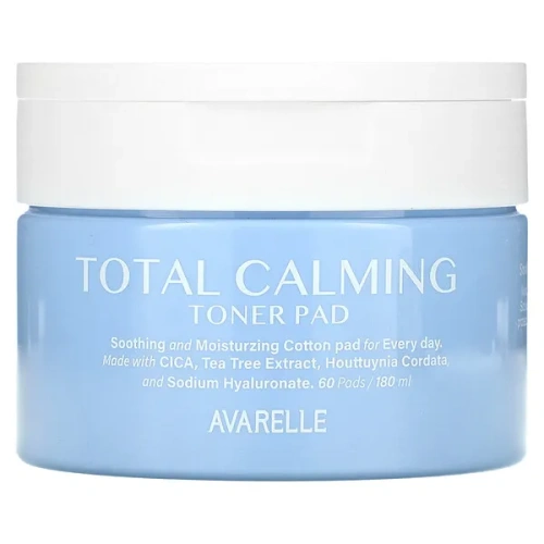 Avarelle, Total Calming Toner Pad, 60 Pads, 180 ml