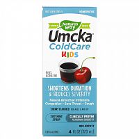 Nature's Way, Umcka, ColdCare, для детей 6 лет и старше, вишневый вкус, 120 мл (4 жидк. унции)