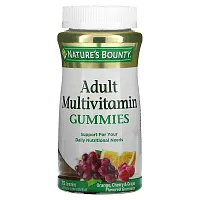 Nature&#x27;s Bounty, Adult Multivitamin Gummies, Orange, Cherry &amp; Grape, 75 Gummies