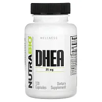 NutraBio, DHEA, 25 mg, 120 Capsules