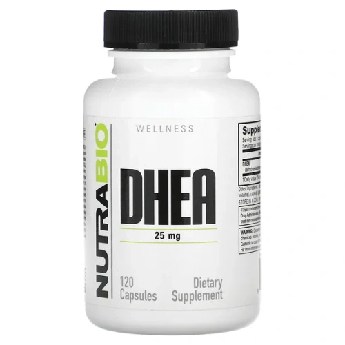 NutraBio, DHEA, 25 mg, 120 Capsules