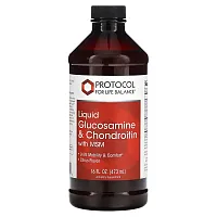 Protocol for Life Balance, Liquid Glucosamine &amp; Chondroitin with MSM, Citrus, 16 fl oz (473 ml)